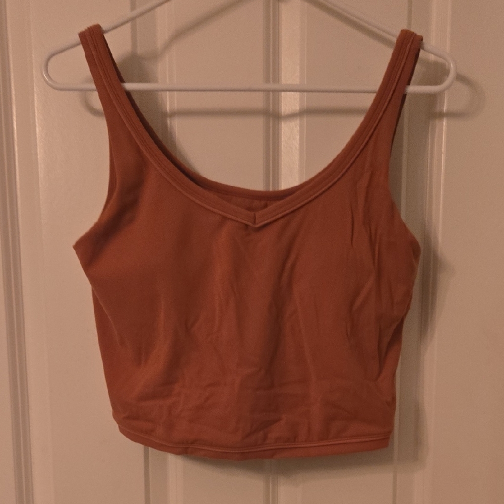 Women's Burnt Orange Sleeveless Top